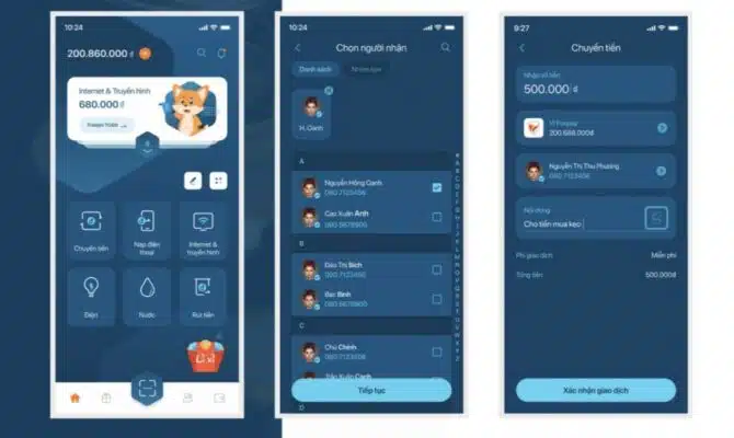 Chuyển tiền trên ví Foxpay