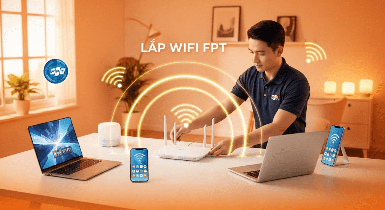 Dịch vụ lắp đặt WiFi6 FPT mạnh mẽ, ổn định cho mọi nhu cầu sử dụng