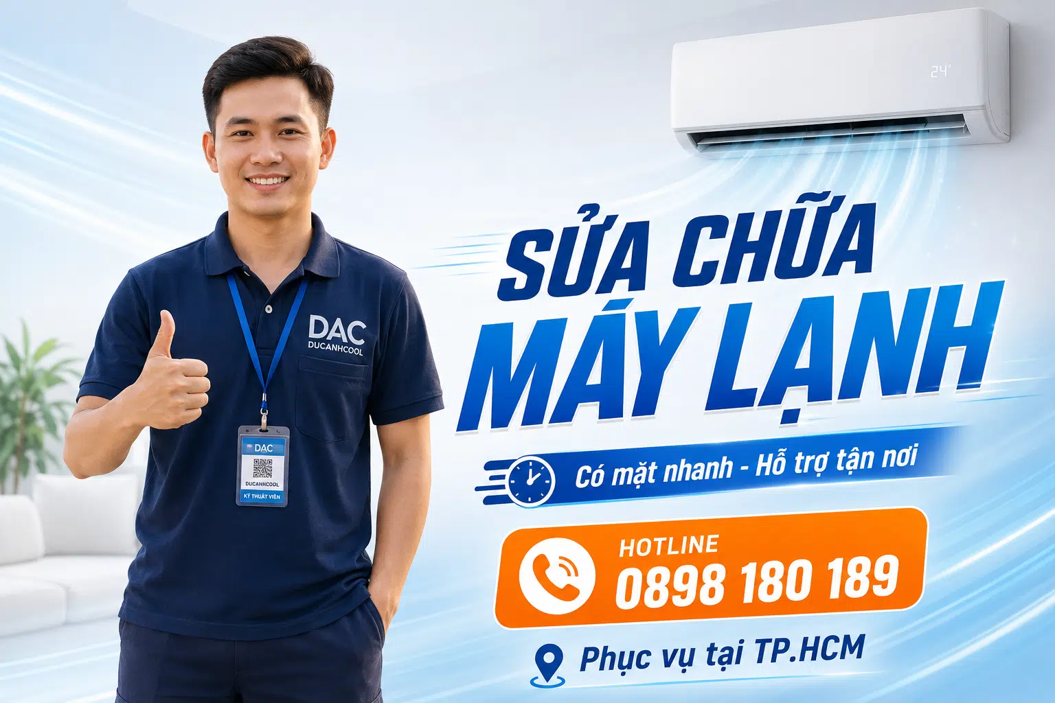 Sửa chữa máy lạnh tại nhà TP.HCM - có mặt nhanh hỗ trợ tận nơi