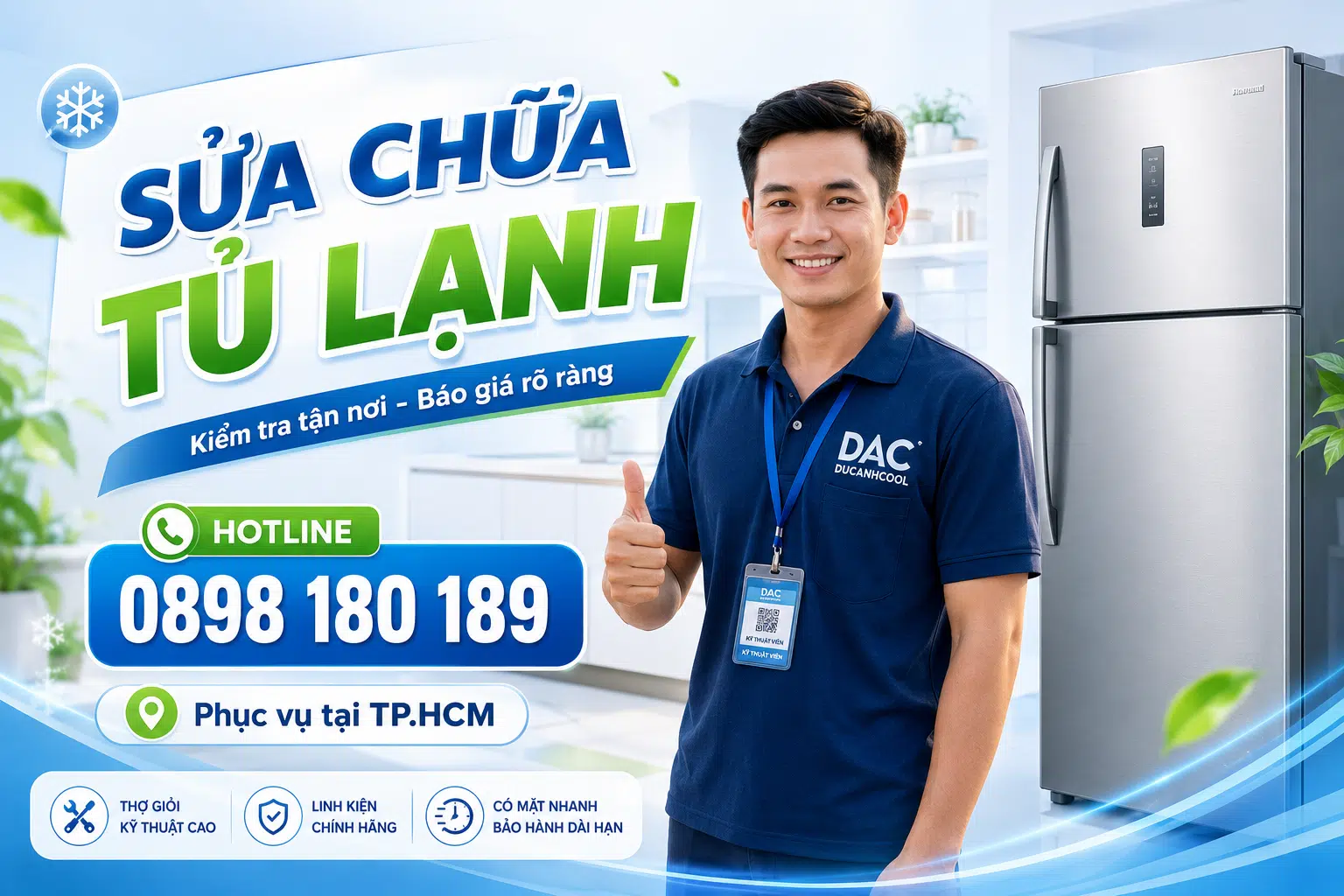 Sửa chữa tủ lạnh tại nhà TP.HCM - hỗ trợ kiểm tra và báo giá rõ ràng